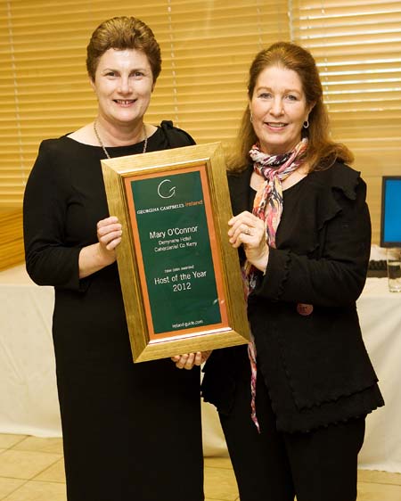 Host of the Year 2012 - Mary O'Connor, Derrynane Hotel - Caherdaniel County Kerry ireland